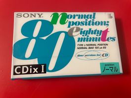 SONY CDixI-80 seltene Audio-Kassette im Originalzustand!