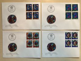 FDCs Pro Patria 1970 (Viererblocks)