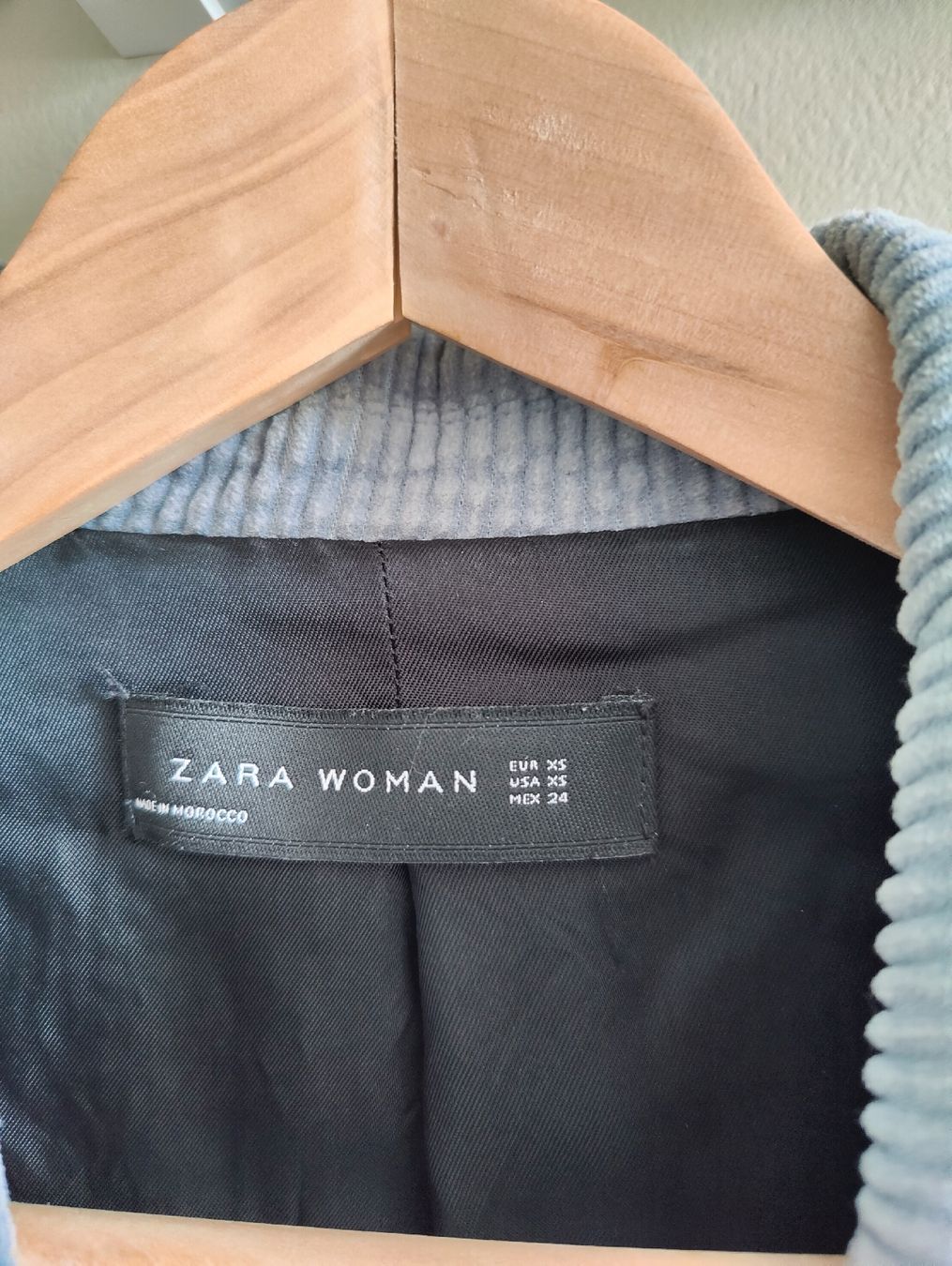 Zara Giacche: Zara Cord Blazer Gr. XS hellblau – Usato da Stettfurt venduto da gutzli_al 2