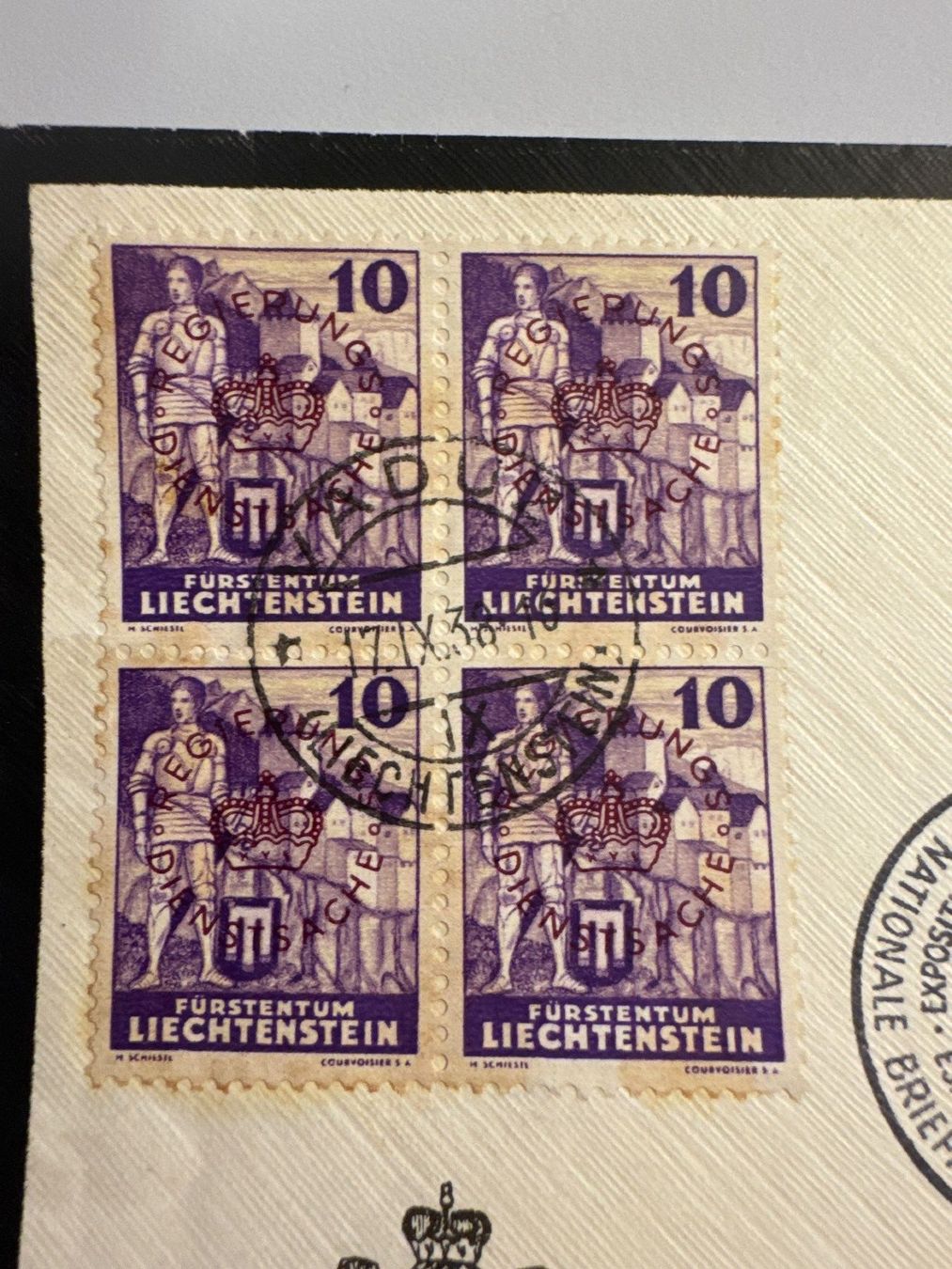 Alle Briefmarken: 1938 ZNr. D22a auf Brief, Sonderstempel – Gebraucht aus Küssnacht am Rigi von SUOMIMASTER 1