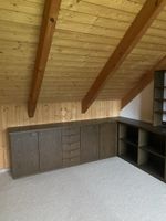 Komplettes Büromöbel dunkelbraun Holz furniert guter Zustand
