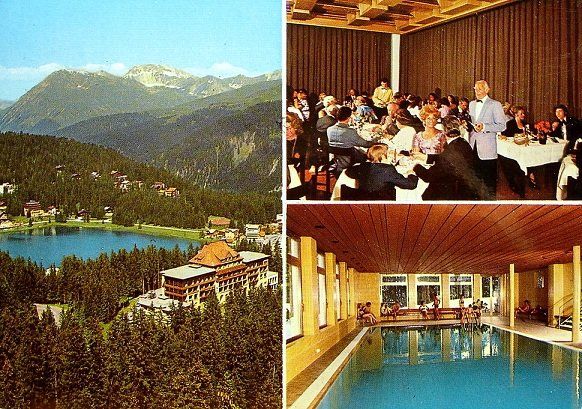 Cartoline postali: AROSA Wandhotel National – Usato da Jona venduto da philajona