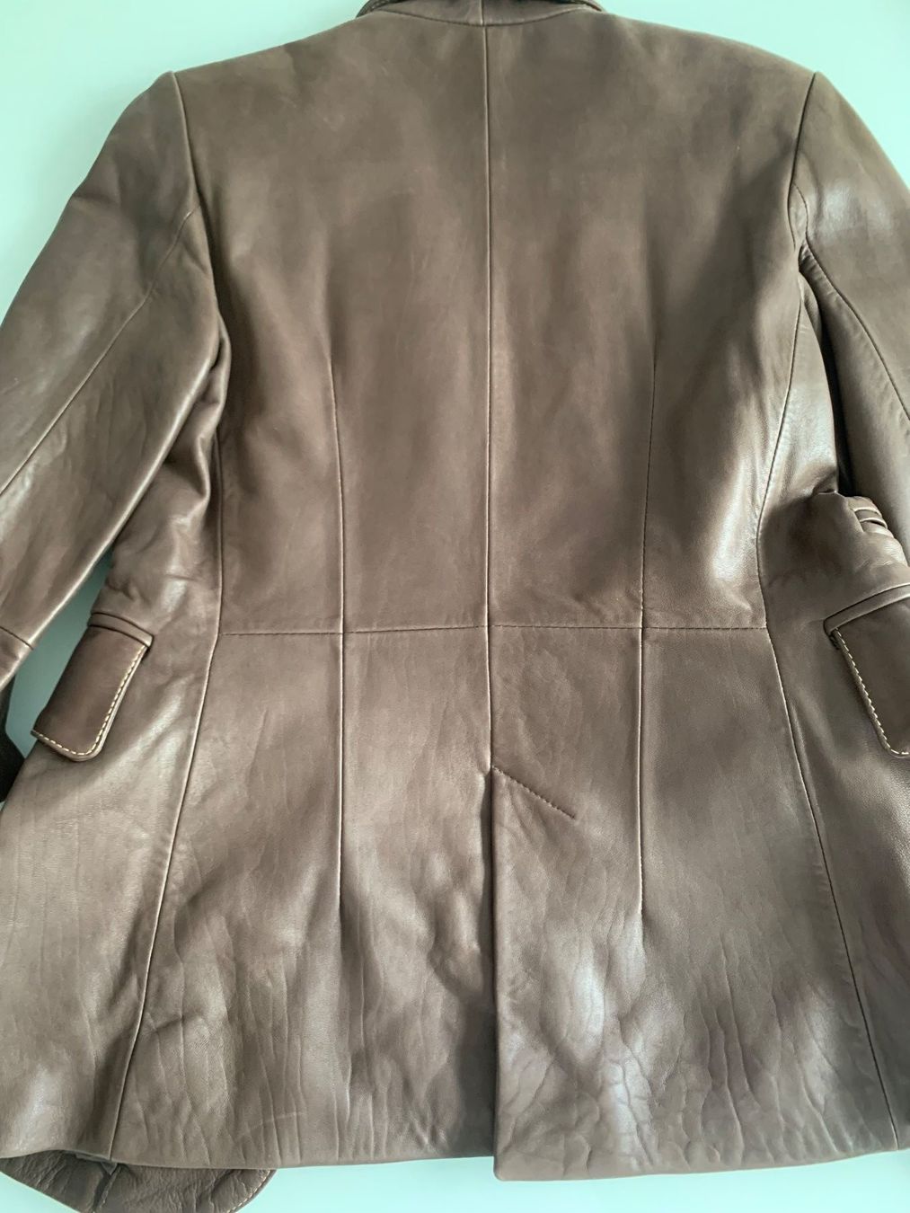 Giacche: Damen-Lederblazer in der Farbe Braun. – Usato da Adliswil venduto da Jessik0 5