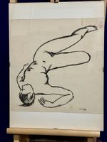Esquisse, étude, nu féminin signé Xavier Fiala 1954,Suisse.