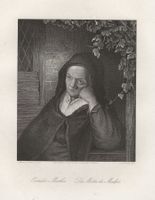 A. v. Ostade, Mutter d. Malers, Stahlstich, 1840