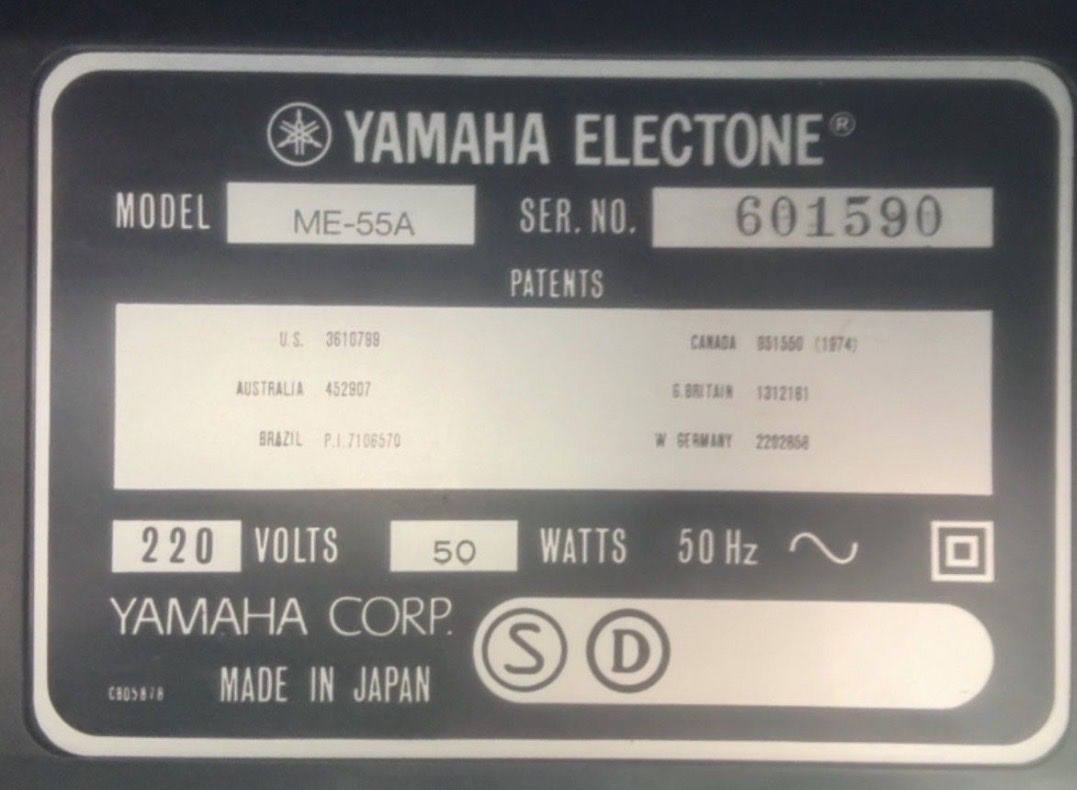 Yamaha Strumenti musicali: Yamaha Electone ME-55A Orgel mit Zubehör – Usato da Zürich venduto da Rita017 6