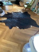 Echtfell Teppich Rindsleder braun/weiss guter Zustand