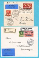 2 Flugbriefe 1.Int. Binnenschifffahrt 1.VII.26 ! Ab Fr.1!