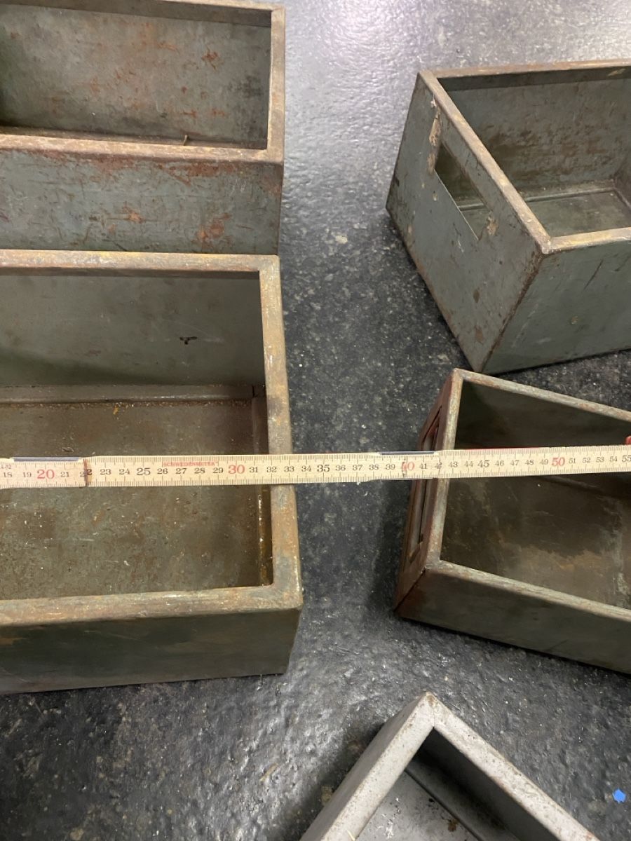 Casse di trasporto: Mega Posten vintage Metallkisten – Usato da Wabern venduto da HK-Design 4