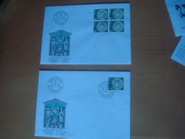 CH 1980 FDC einzeln und 4er DIE HOHEN WERTEN AB NUR 75 RP‪