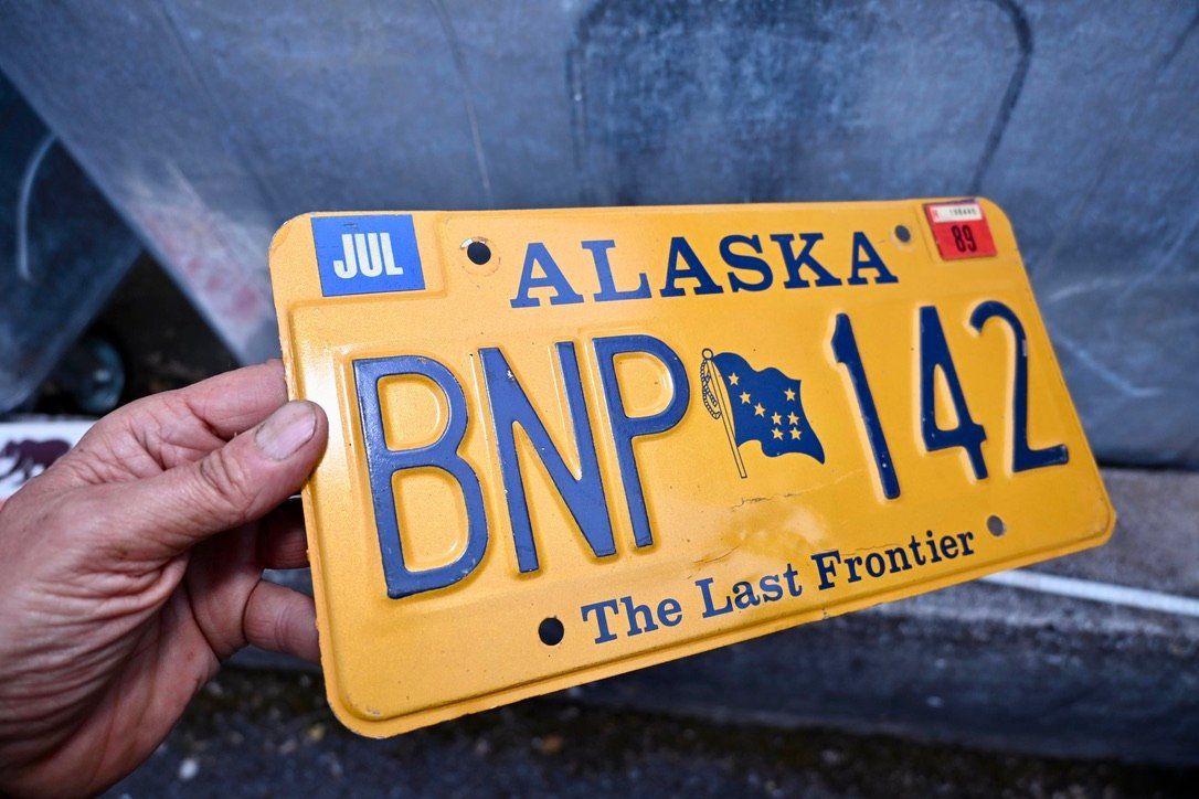 Insegne: US Nummernschild ALASKA 19?? the last frontier – Usato da Pfaffhausen venduto da mono_rec 8