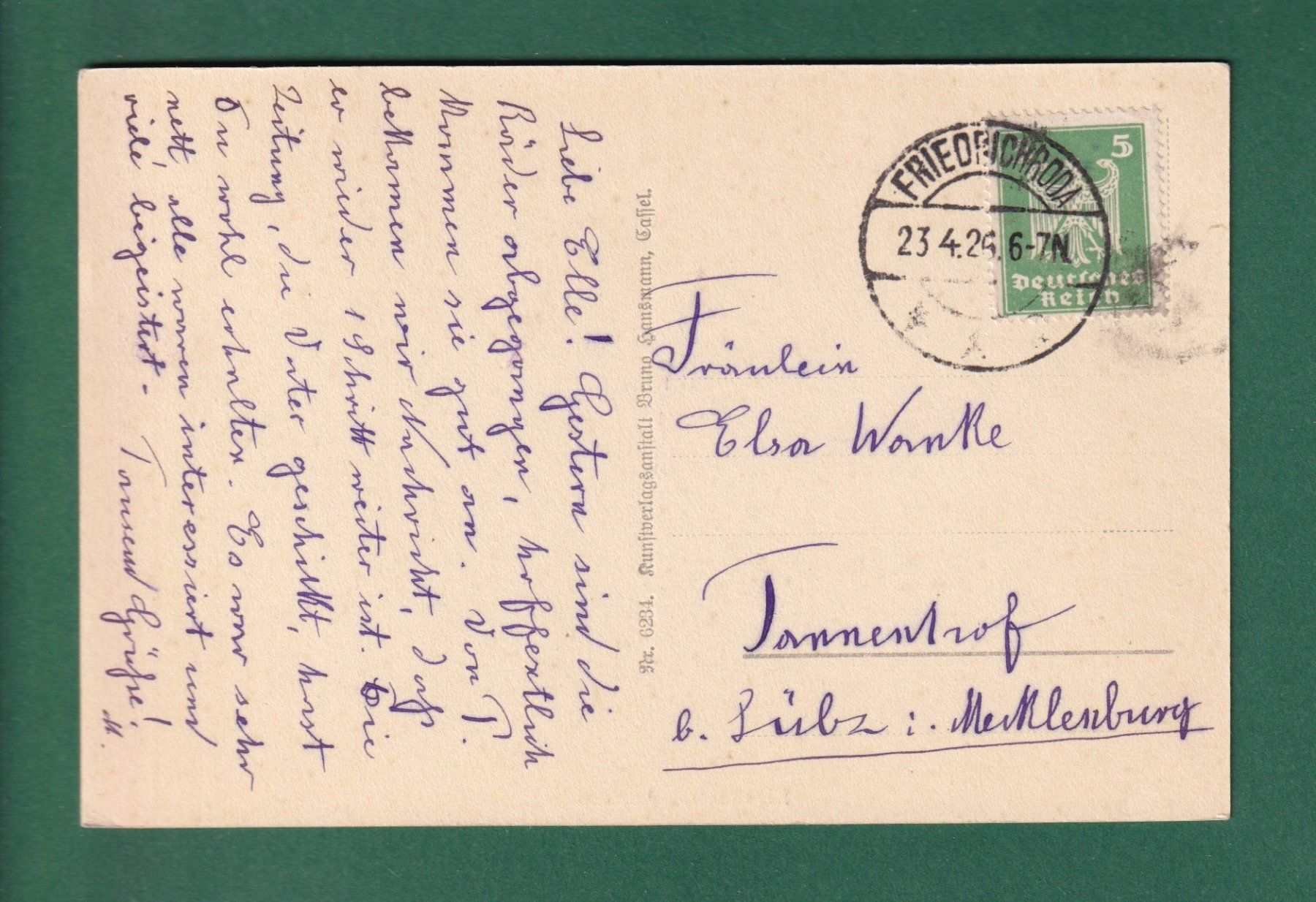 Ansichtskarten: EISENACH - Annatal - 1926 – Gebraucht aus Pully von nicecards-shop 1