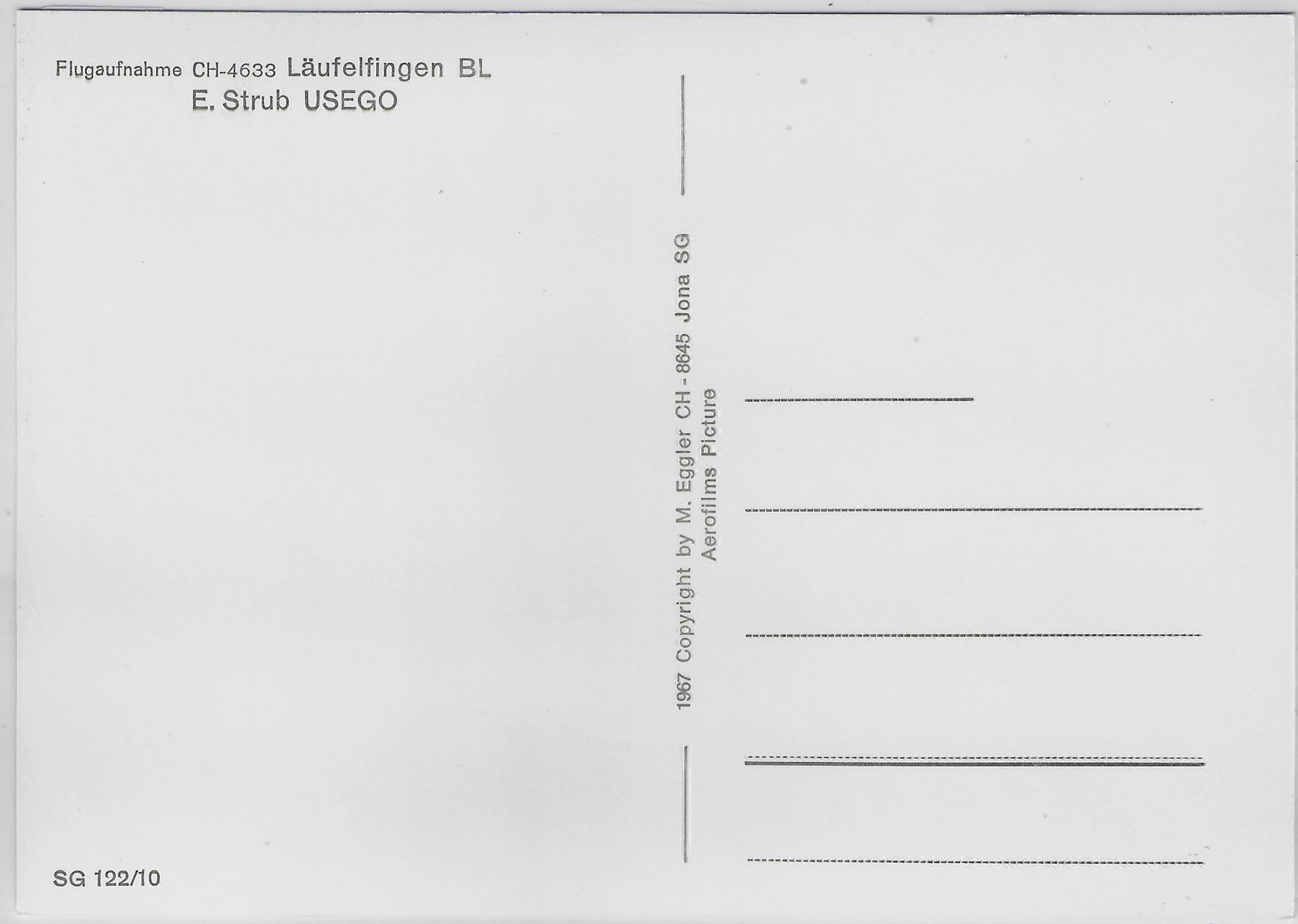 Cartoline postali: Flugaufnahme Läufelfingen BL – Antico da Ettingen venduto da Kartenplanet 1