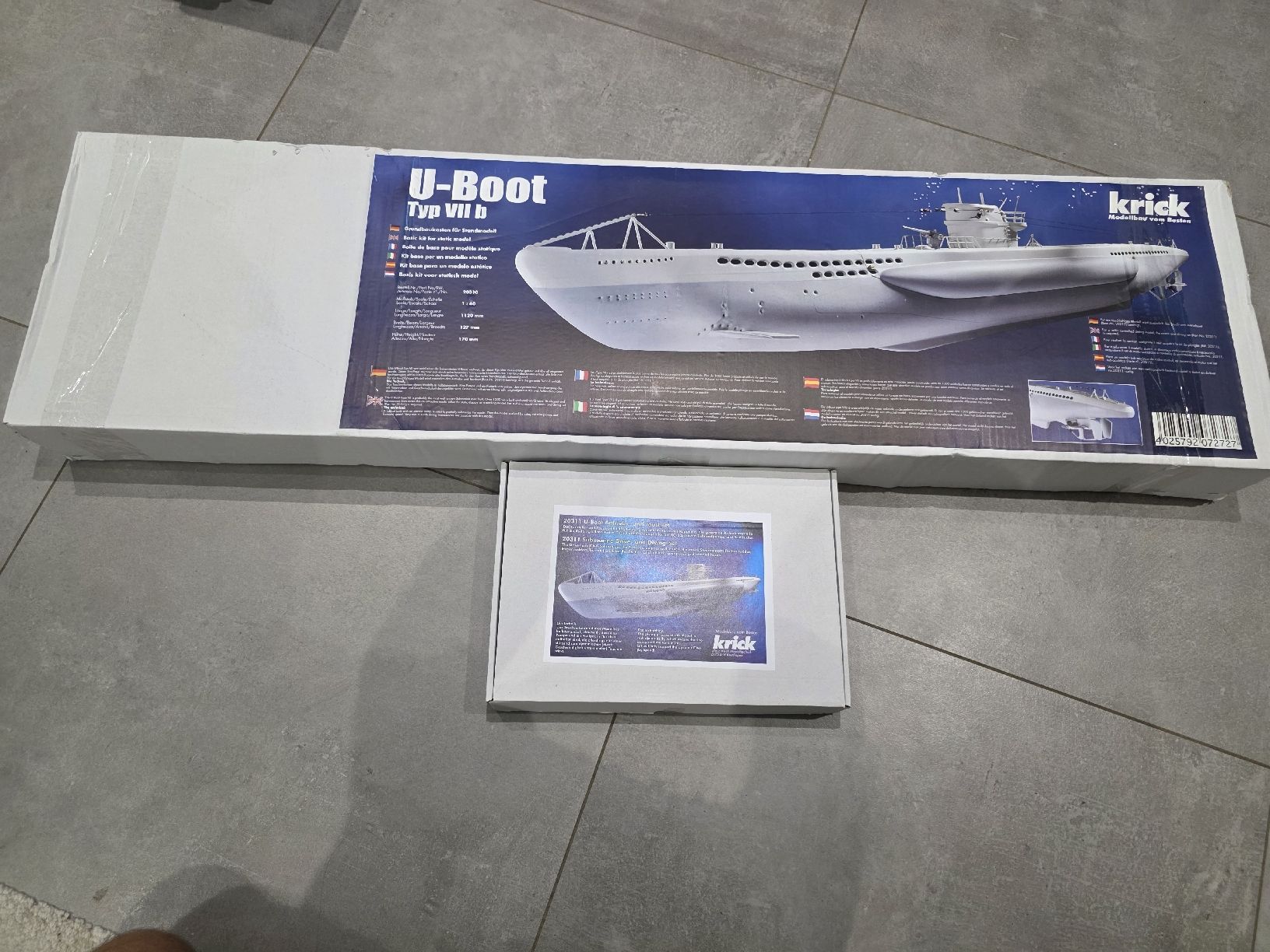 RC Modellbau: kit Krick sous marin u-boot TYP YII B – Neu und originalverpackt aus Hauteville von mopar87
