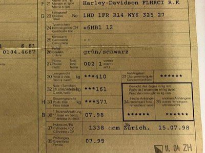 Harley-Davidson Touring: Harley-Davidson FLHRCI R.K. – Usato da Zürich venduto da Motorenwerk 5