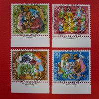 1985 PJ: J294-J297 Serie mit Ersttag-Vollstempel, preiswert!