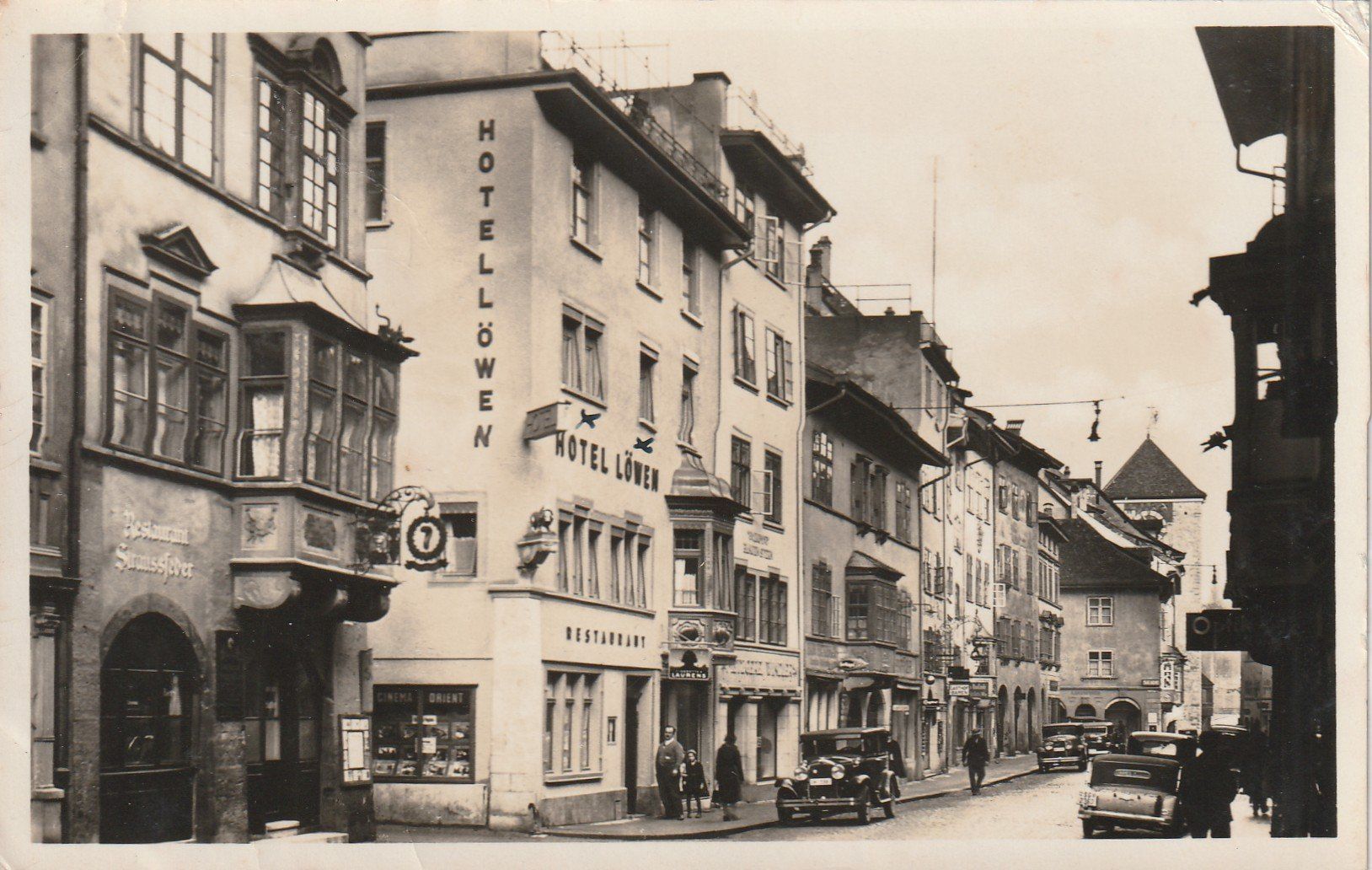 Cartoline postali: Schaffhausen Hotel Löwen – Usato da Rorschacherberg venduto da fratovi2
