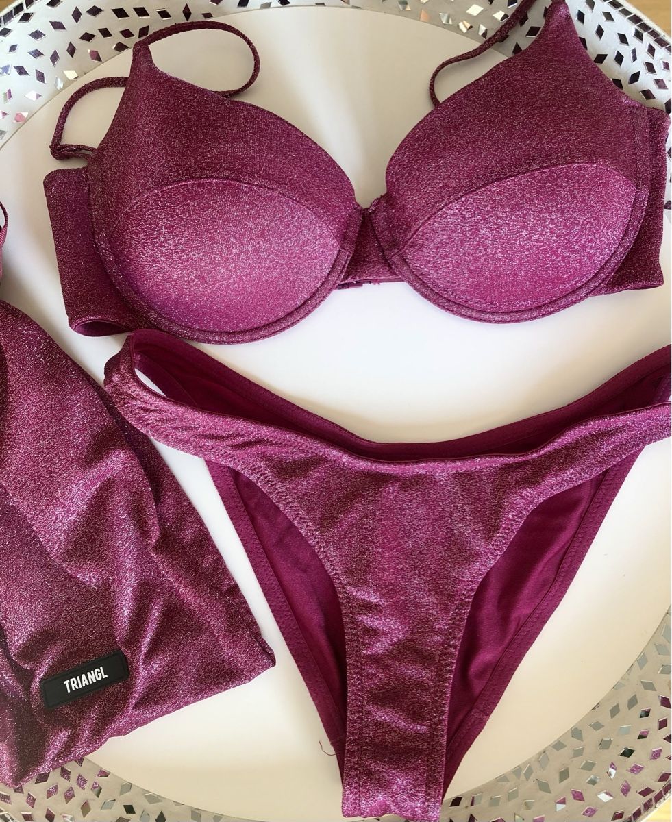 Costumi da bagno & Bikini: Bikini Triangl rose grape lurex – Nuovo (secondo la descrizione) da Clarens venduto da ale_yc7t 1
