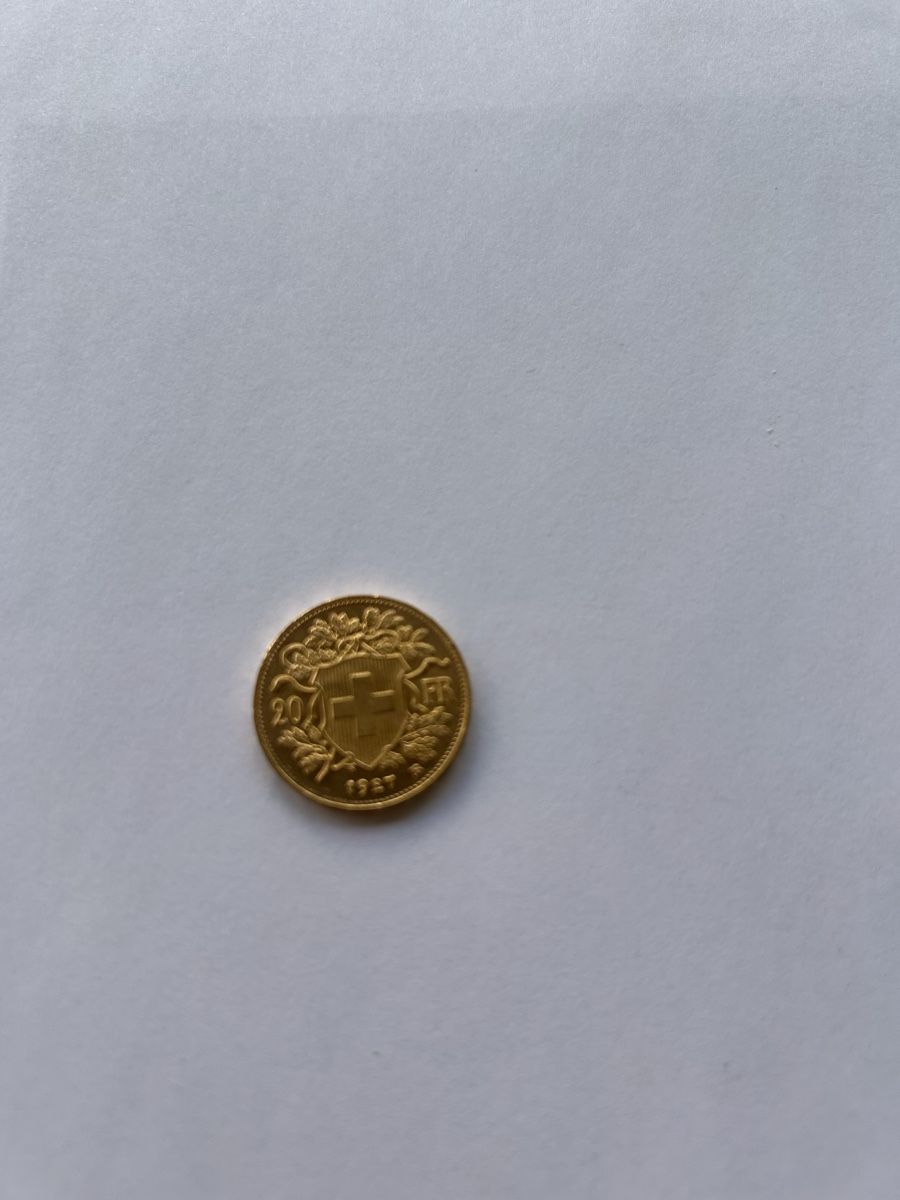 Tutti le monete: 20 franc suisse or 1927 – Usato da Grimisuat venduto da eliseba88 3