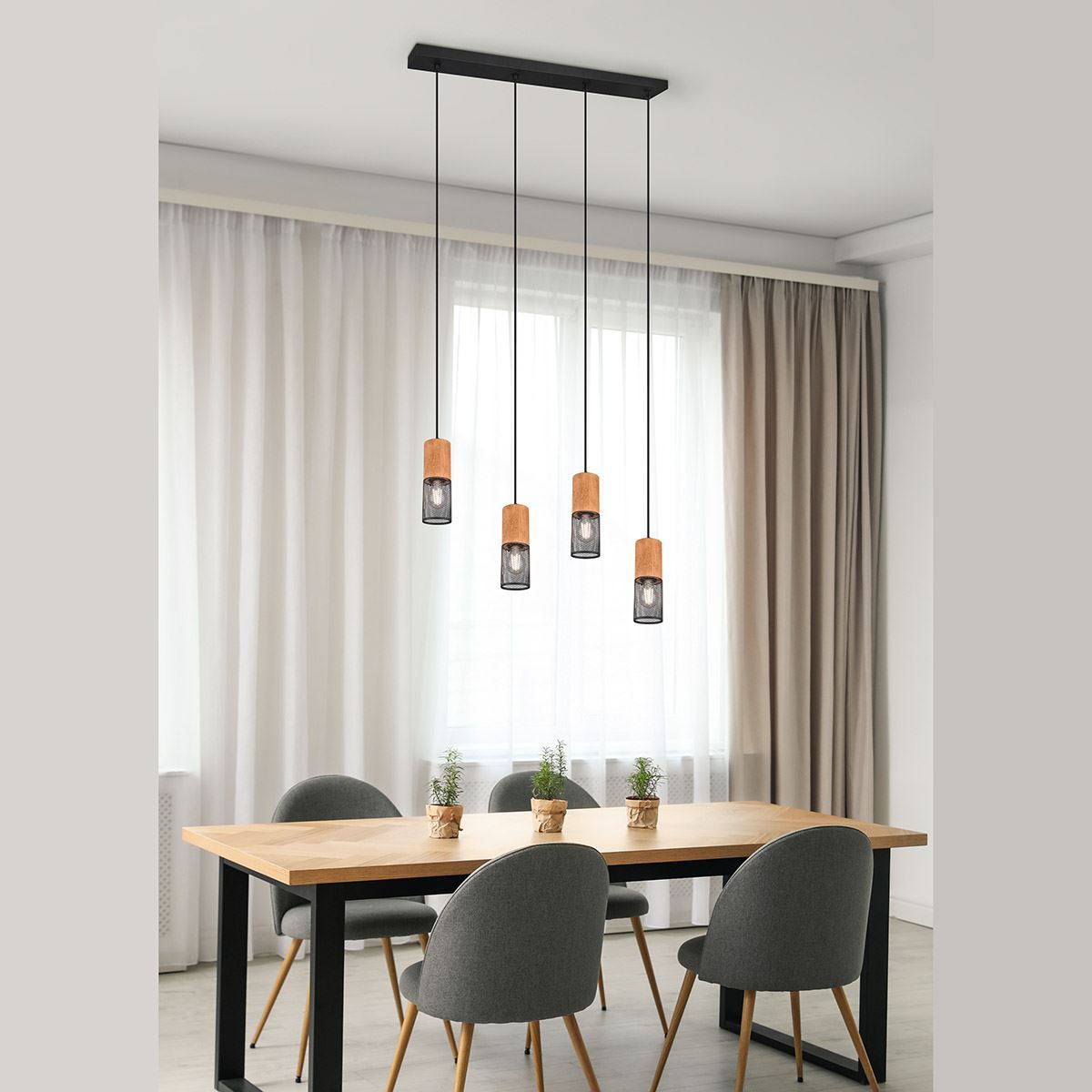 Lampadari & plafoniere: Pendelleuchte, 65 cm x 9 cm, Holz – Nuovo (secondo la descrizione) da Kreuzlingen venduto da Smart-Light 1