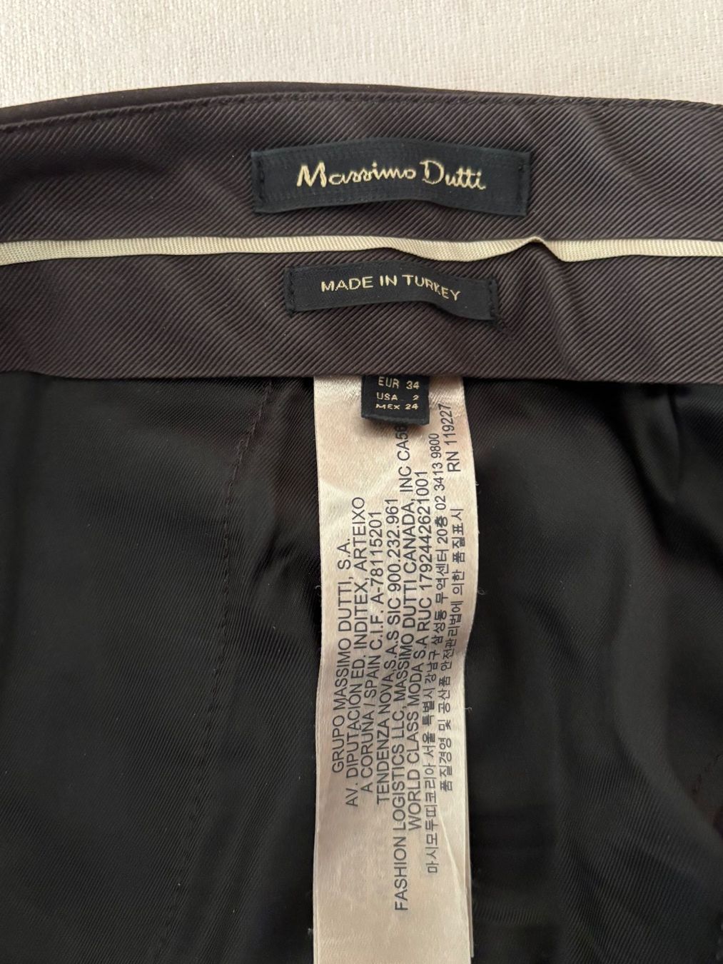 Massimo Dutti Pantaloni: MASSIMO DUTTI braune Hose Gr. 34 – Nuovo (secondo la descrizione) da Egg b. Zürich venduto da chimago 5
