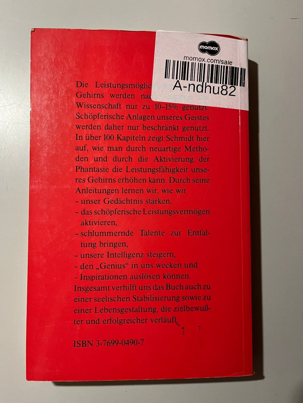 Libri: K. O. Schmidt: Du bist begabter als du ahnst – Usato da glattfelden venduto da kimiaxel 1