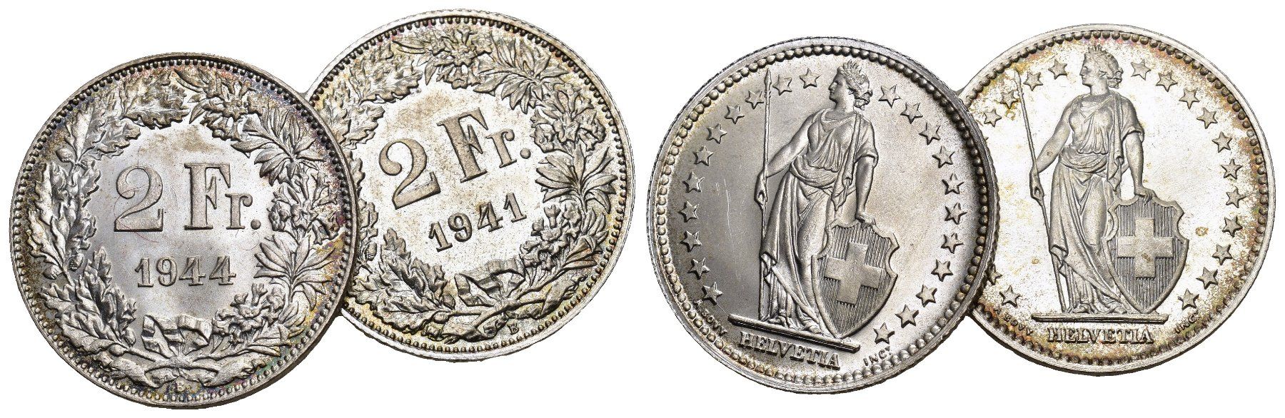 Tutti le monete: Schweiz 1941+1944 – Usato da Bern venduto da numismatictops