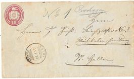 Tübli-Brief von Richtersweil nach St.Gallen 22 VIII 82