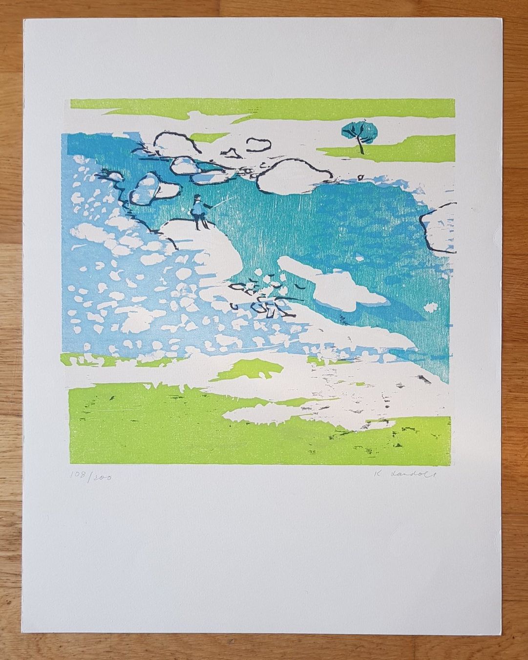 Grafica & Litografie: Karl Landolt  -  Schweizer Kunst  -  Swiss Art – Usato da Horw venduto da Kunstreich7