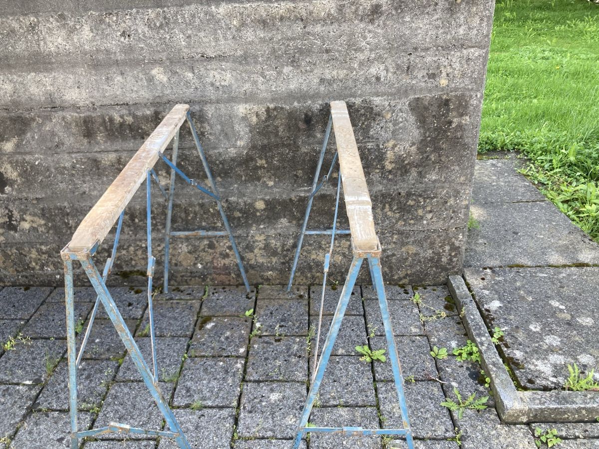 Gerüste: Bockgerüste 2er Set Metall Holz gebraucht – Gebraucht aus Gränichen von SabineZ01