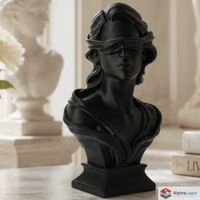 Blindfolded Woman Bust Sculpture - Classical Art - 3D Print