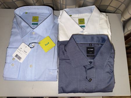3 Langarm Herren Hemden KAUF und OLYMP Gr 46 neu