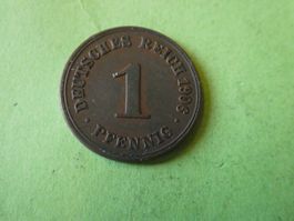 Dt. Reich 1906 F, 1 Pfennig