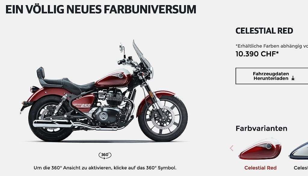 Chopper: Royal Enfield 650 Super Meteor – Gebraucht aus Winterthur von com54 4
