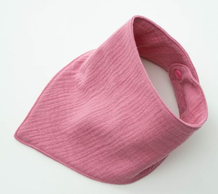 Dreieckstücher aus Musselin - Rosa 0-24 M - NEU