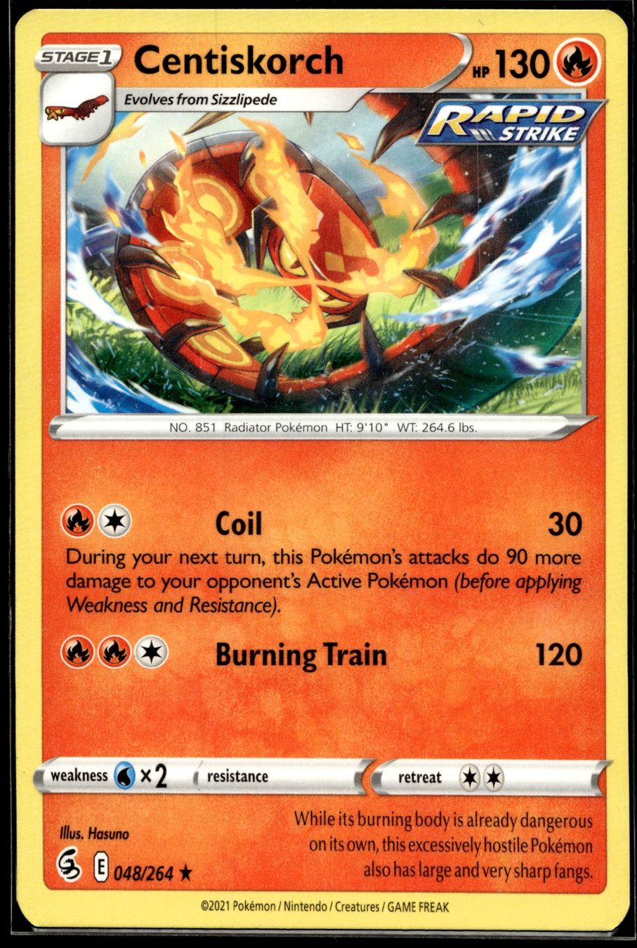 Pokémon Sammelbilder & Trading cards: Centiskorch (FST EN 048/264) – Gebraucht aus Affoltern am Albis von Chiesa_5