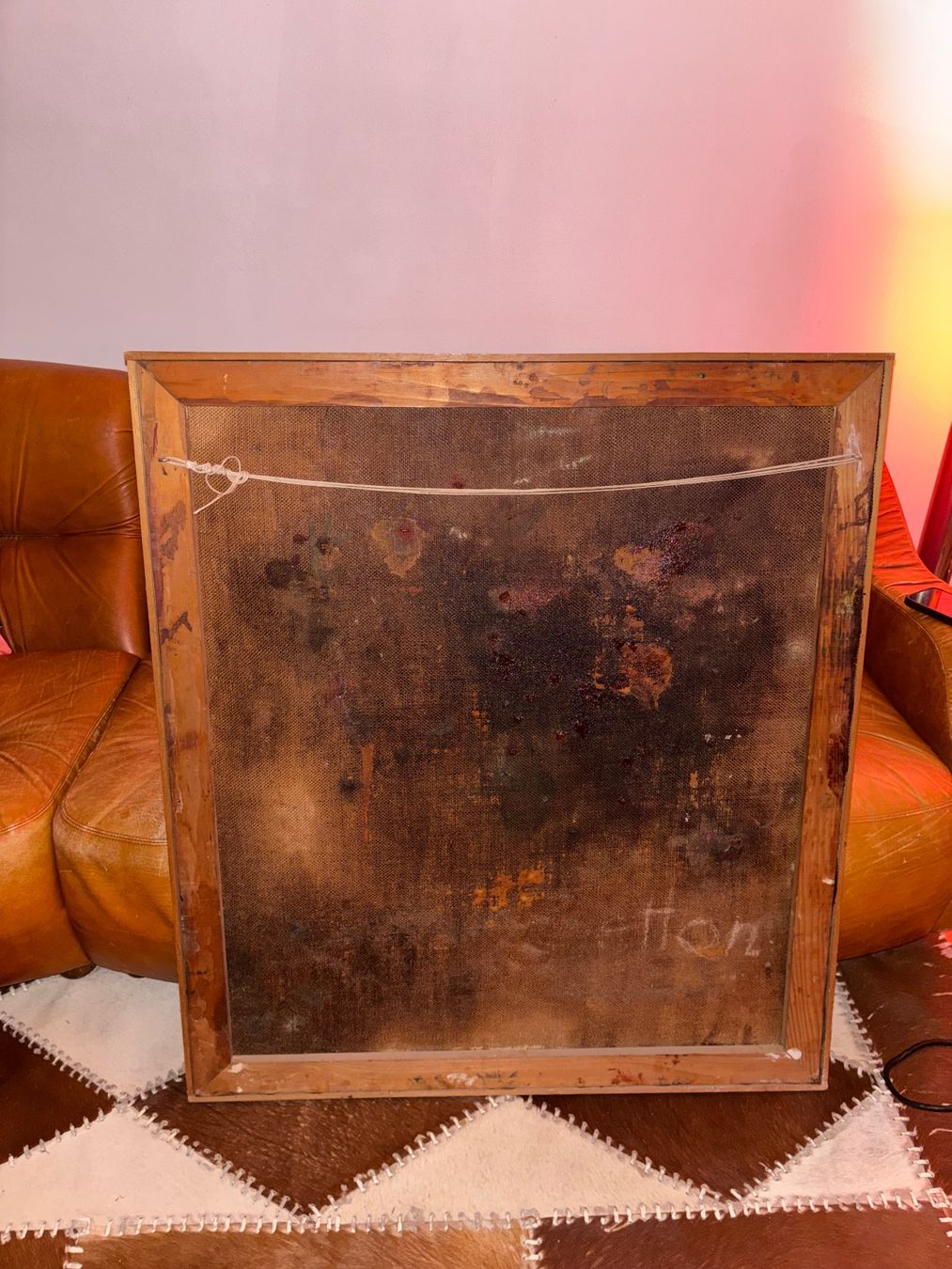 Gemälde: Abstract materialist mid century painting – Gebraucht aus Lugano von rrkivio 1