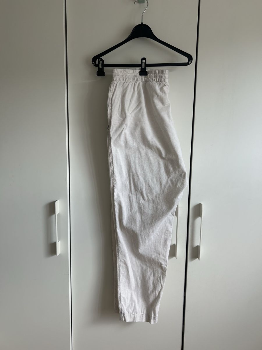 H&M Pantaloni: Leinenhose Damen beige Grösse L  – Usato da Riehen venduto da S______ 3