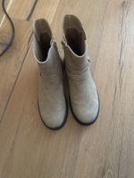 Damen Stiefeletten beige mit Herz Schnalle Grösse 38