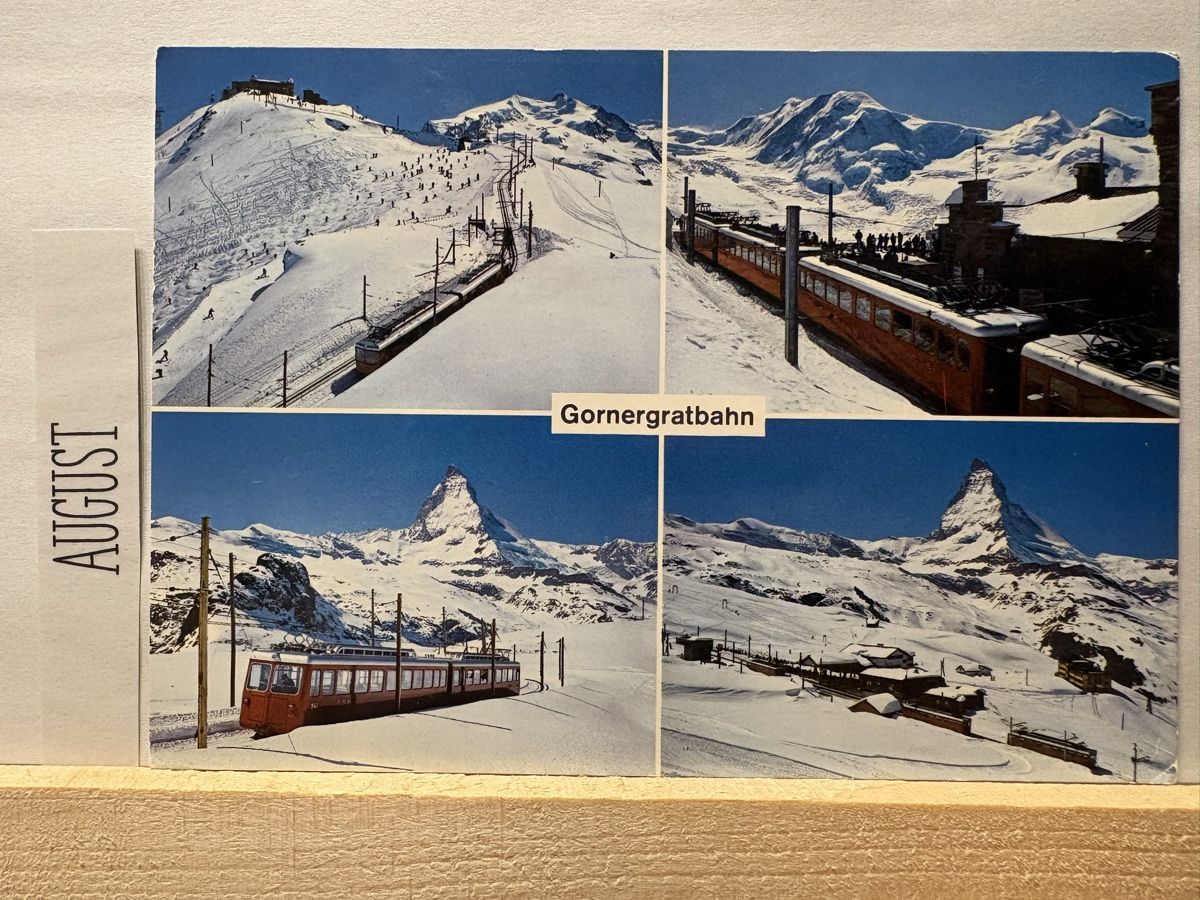 Ansichtskarten: AK von Gornergratbahn / Bahn – Gebraucht aus Rümlang von Kartenpost1