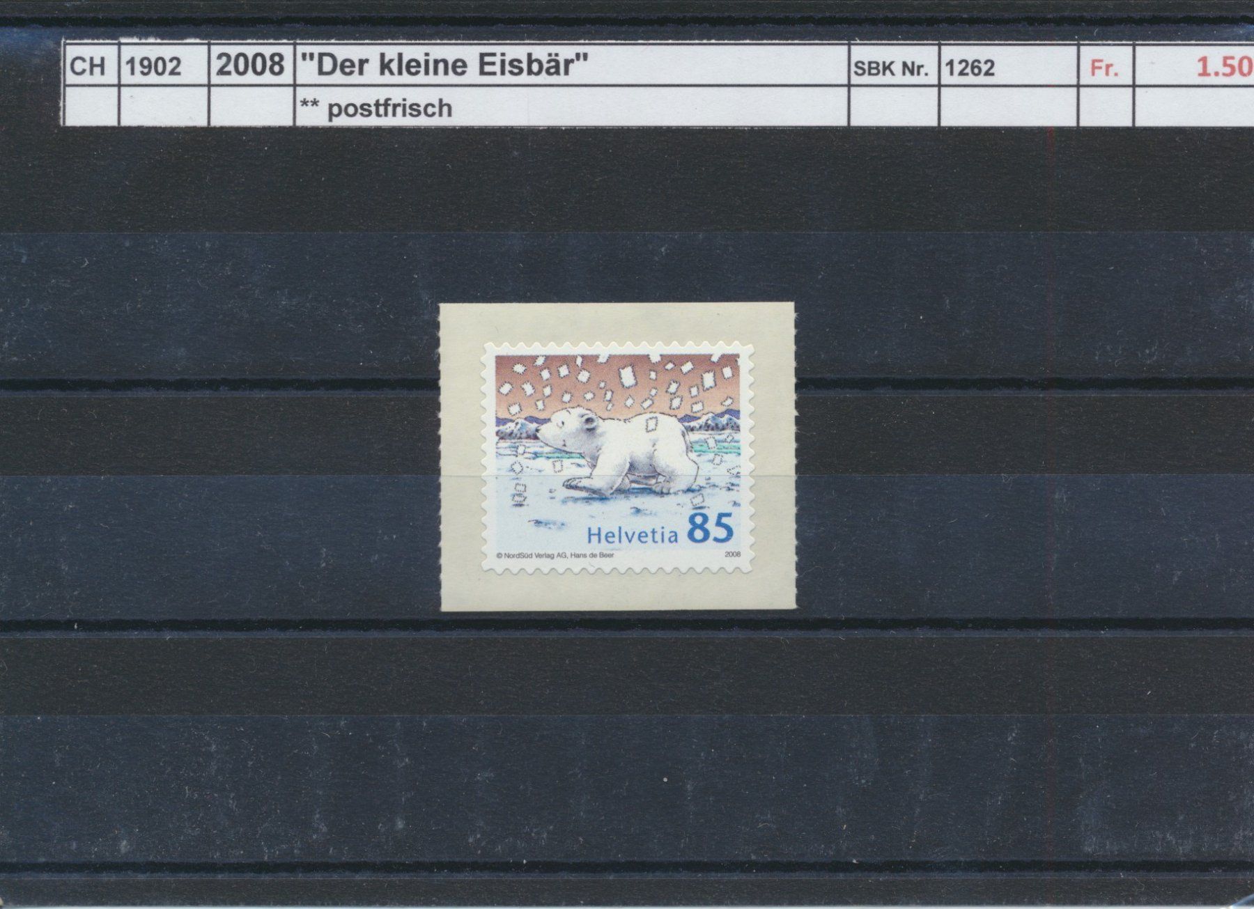 Tous les timbres: 2008 "Der kleine Eisbär", ** postfrisch – Neuf (Voir description) à Winterthur par Zupogeru