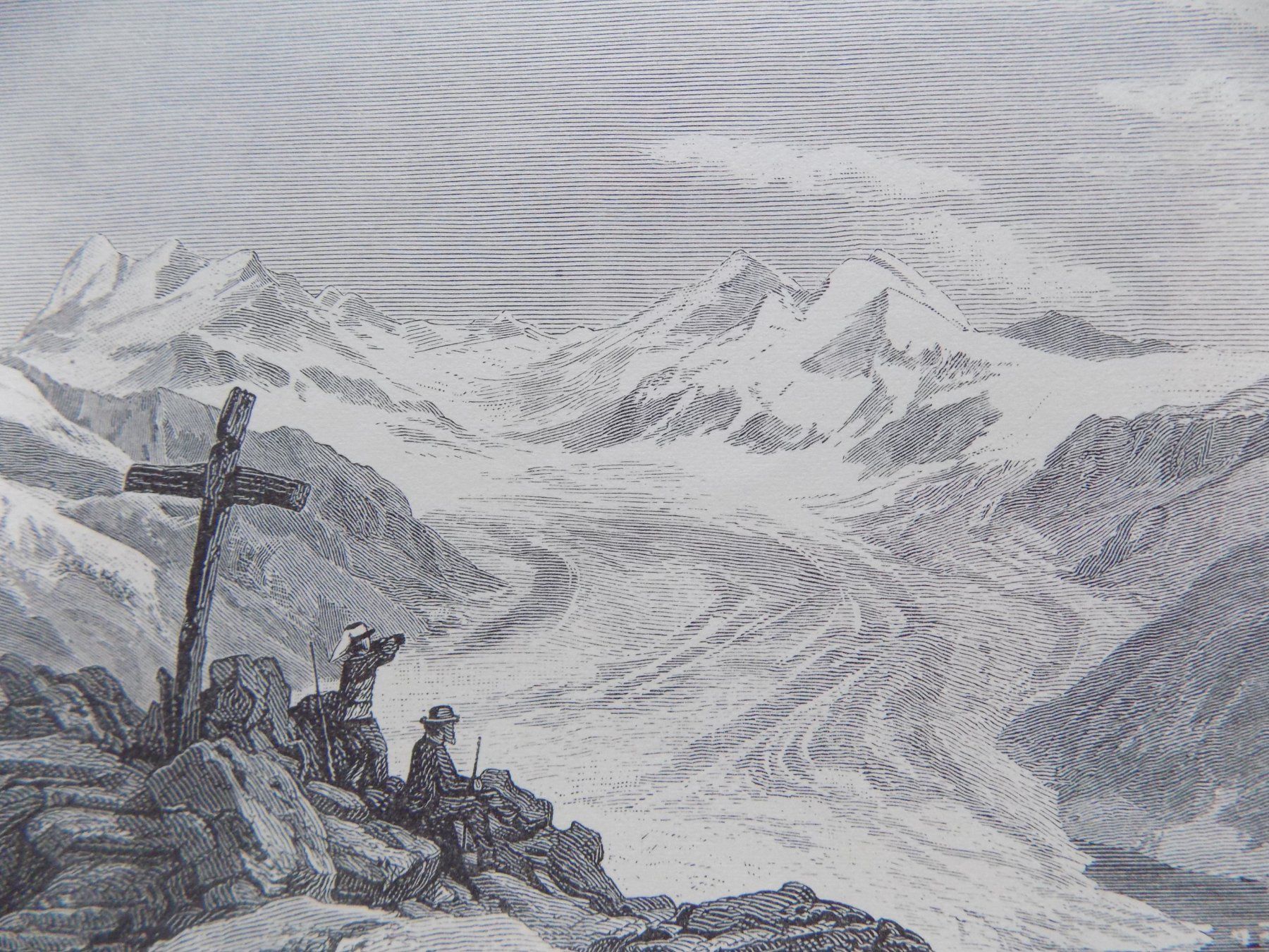Gravures: Aletschgletscher Wallis – D'occasion à Risch par Antikfee 3