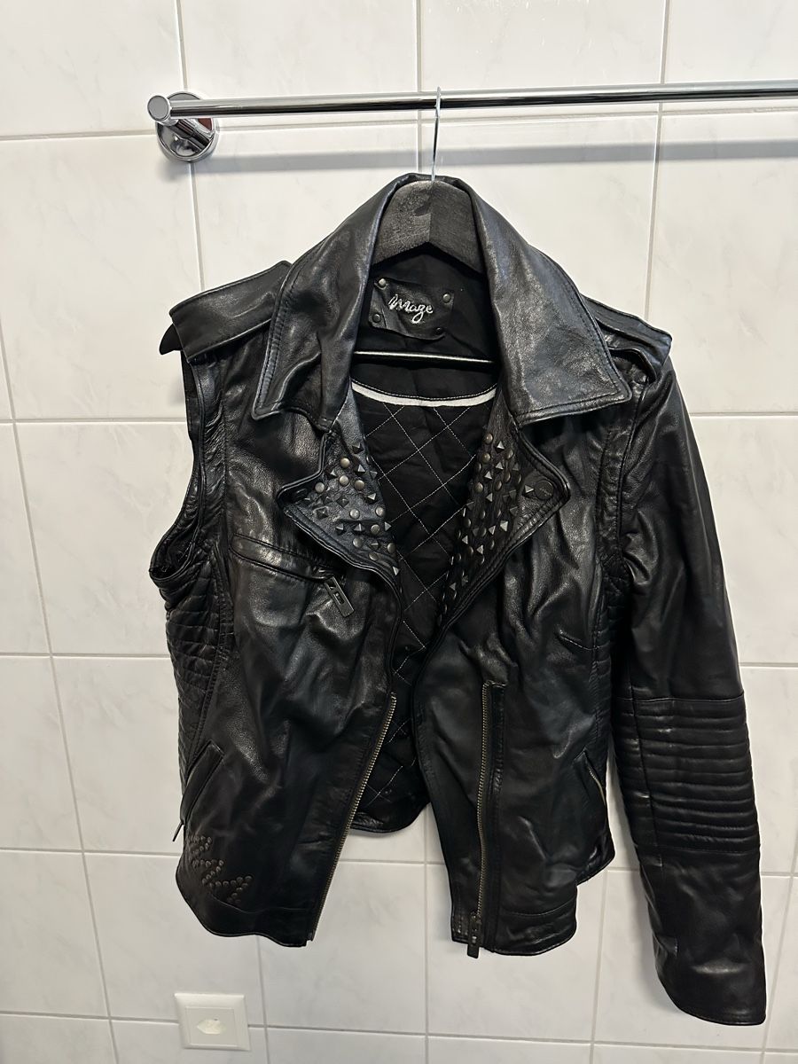Giacche: Coole Maze Lederjacke oder Gilet mit Nieten – Nuovo (secondo la descrizione) da Beringen venduto da Swisscat01 1