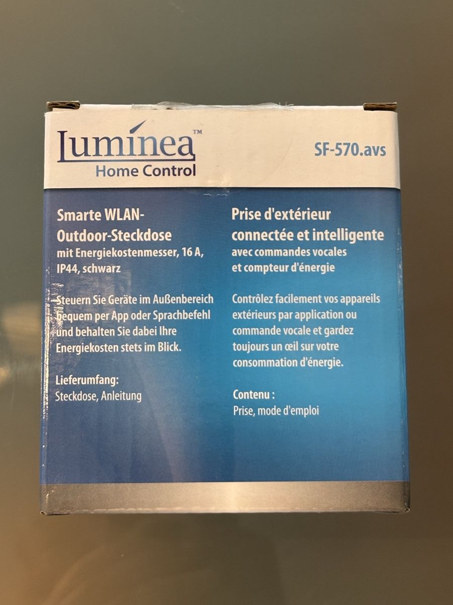 Spine: Luminea WLAN-Outdoor-Steckdose – Nuovo (secondo la descrizione) da Weiningen ZH venduto da GriederRemarket 1