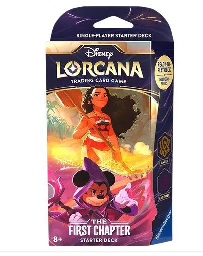 Disney Carte collezionabili: Disney Lorcana First Chapter Amber Amethyst 12 Starter Deck – Nuovo e nell'imballaggio originale da Balerna venduto da 2E-Trading