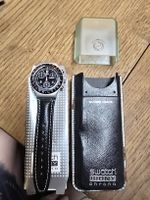 Vintage Swatch Irony Chronograph Black Leather 40mm OVP