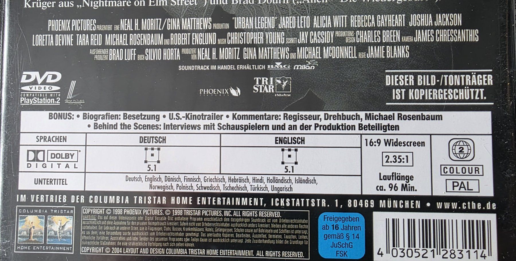 Tutti i DVDs: DVD / Düstere Legenden – Usato da Oetwil am See venduto da fineli2 1
