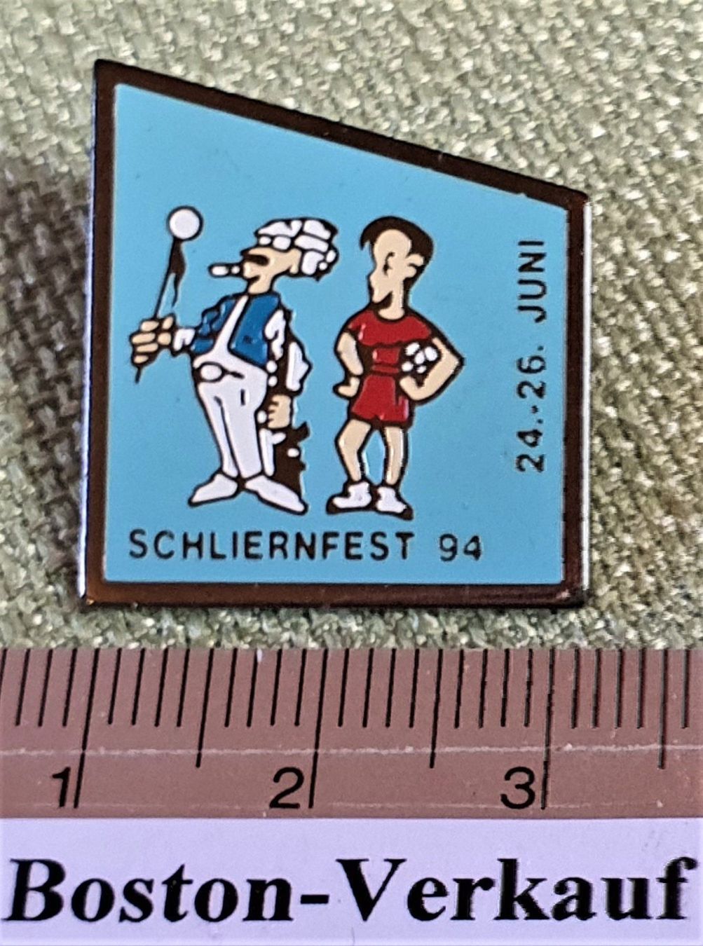 Plaketten & Abzeichen: B850 - Pin Schliernfest Juni 1994 CH – Gebraucht aus Reinach BL von Boston-Verkauf 2