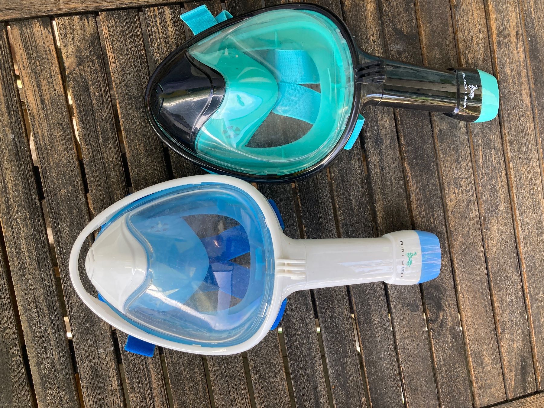 Pinne, Maschere & Boccagli: 2 Kindertauchmasken – Usato da Oberdorf NW venduto da dani734