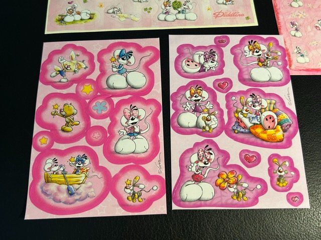 Sticker: Diddl/Diddlina/Galupy Sticker Set 3 – Nuovo (secondo la descrizione) da Kloten venduto da Monkell 1